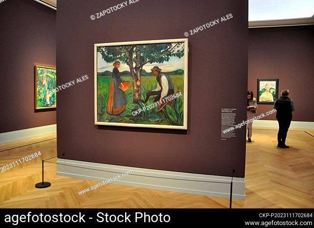 The exhibition Munch. Lebenslandschaft (Munch. Landscape of Life) at the Barberini Museum, Potsdam, Berlin, on November 16, 2023