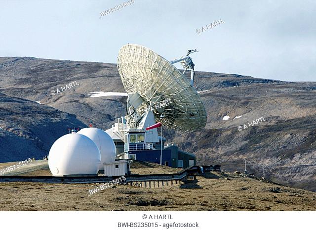 anntenna system of the German Research Centre for Geosciences Portsdam, Norway, Svalbard, Ny Alesund