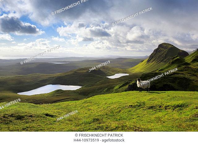 1, Vantage point, vista, cliff, rock, mountains, Great Britain, Highland, highlands, sky, highland, island, isle, Skye, Isle of Skye, scenery, landscape, Loch