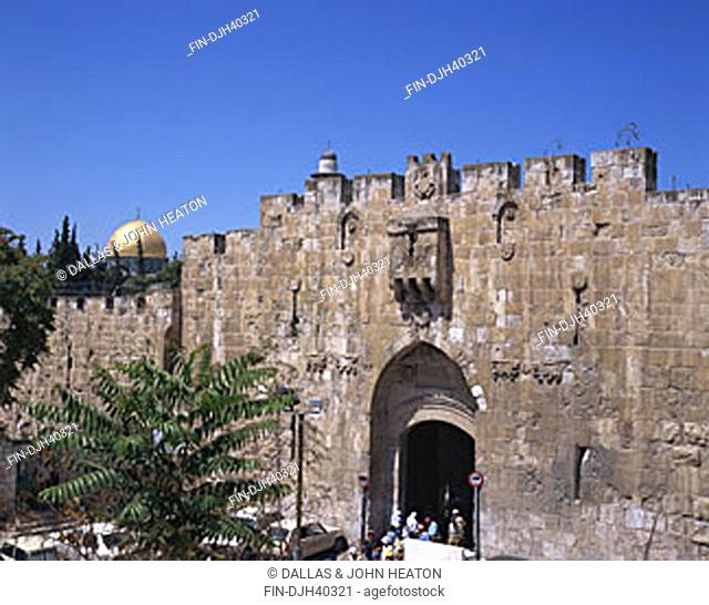 Israel, Jerusalem, Old City, Lion Gate
