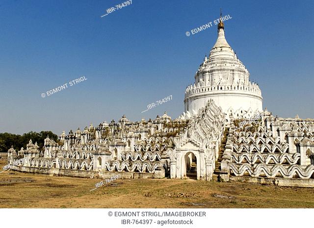 Hsinbyume Pagoda, Symbol of Mount Meru, Mingun, Myanmar (Burma)