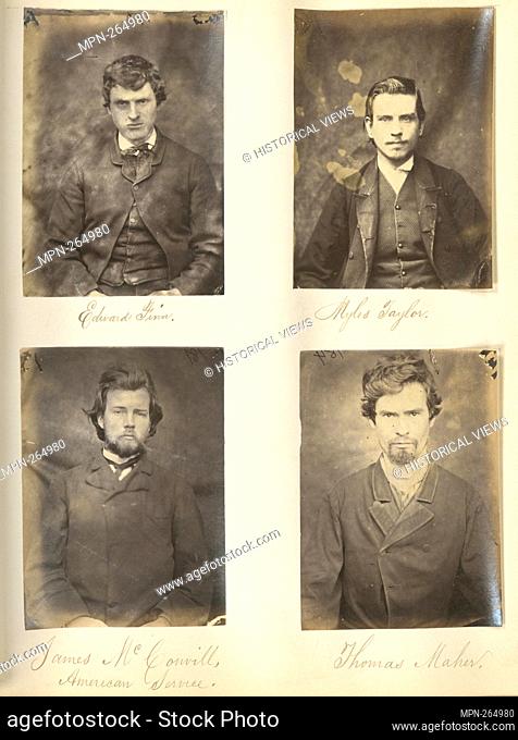 Edward Finn ; Myles Taylor ; James McConvill, American Service ; Thomas Maher. Larcom, Thomas A. (Thomas Aiskew) (1801-1879) (Collector). Thomas A