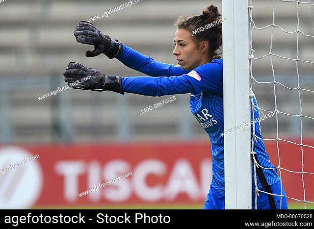 Footballer of Roma Camelia Ceasar during the match Roma-Milan at the Tre fontane Stadium. Rome (Italy), May 01st, 2021