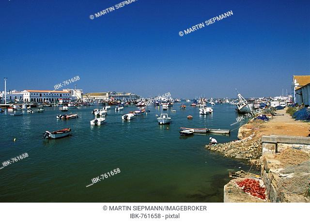 Fishing port, Isla Cristina (Christina Island), Huelva, Costa de la Luz, Andalusia, Spain