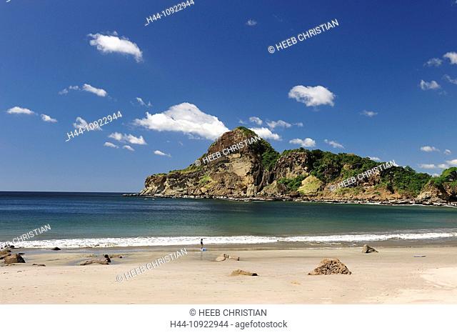 Beach, Wellness Resort, Pacific Coast, Nicaragua, Central America, Playa Gigante, beach, sand, Playa Gigante, coast