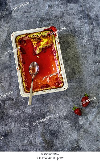 Clafoutis with strawberries