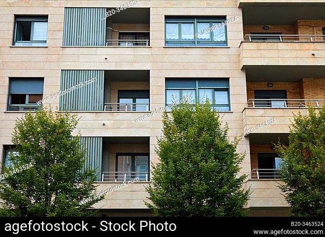 Apartment building, Antziola, Hernani, Gipuzkoa, Basque Country, Spain, Europe