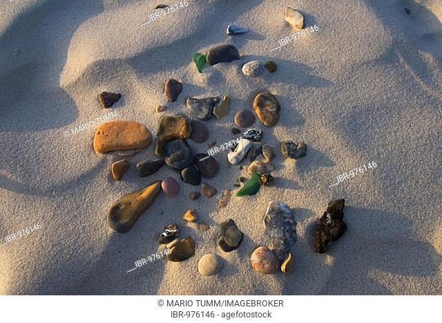 Sand and stones, Karlshagen, Usedom Island, Mecklenburg-Western Pomerania, Germany, Europe