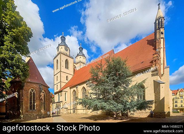 Corpus Christi Chapel and City Church of St. Mary in Wittenberg, Saxony-Anhalt, Germany, Europe