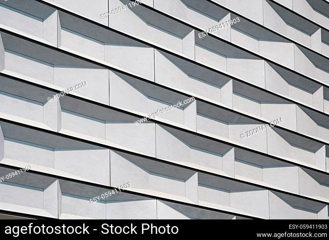 abstract building facade, architectural pattern -