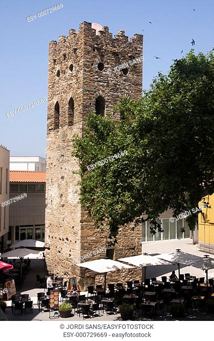 Romanesque tower  XIII-XIVth centuries  Spain, Catalonia, Girona province, Alt Empordà, Llançà