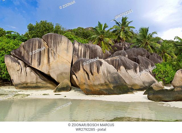 Dream beach on Seychelles