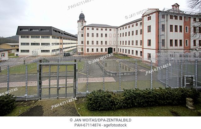 The correctional facility is secured with barbed wire in Waldheim,  Germany, 31 March 2016. The former workhouse, which used to be the largest of its kind in...