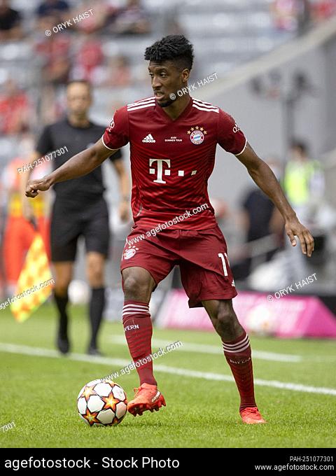 Kingsley COMAN (# 29, M). Soccer, FC Bayern Munich (M) - SSC Napoli (NEA), preparatory game for the 2021-2022 season, on July 31, 2021 in Muenchen, ALLIANZARENA