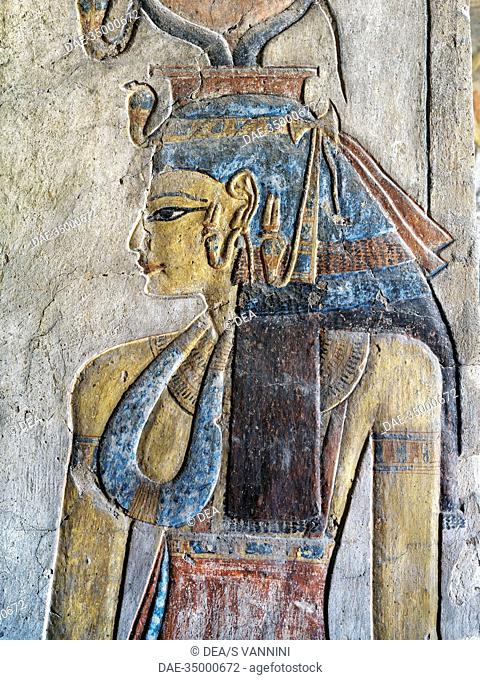 Egypt, Thebes (UNESCO World Heritage List, 1979) - Luxor - Valley of the Kings. Tomb of Tausert. Expanded by Setnakht. Antechamber to burial chamber