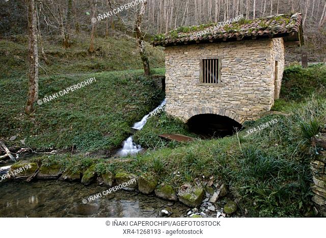 Foundry of Agorregi, Pagoeta Natural Park, Aya Aia, Guipuzcoa Gipuzkoa Basque Country Euskadi, España Spain