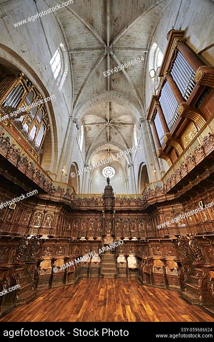 Choir of the cathedral of Santo Domingo de la Calzada, La Rioja, Spain, Europe
