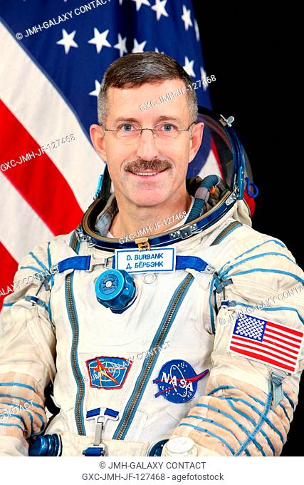 NASA astronaut Dan Burbank, Expedition 27 backup crew member, attired in a Russian Sokol launch and entry suit, takes a break from training in Star City
