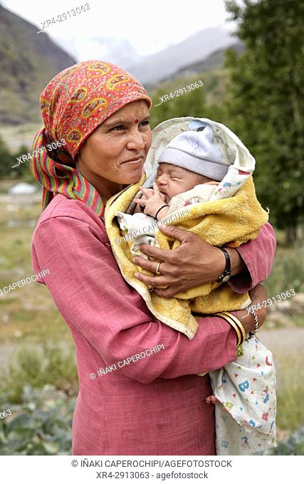 Portraits of local people in Rothang Mountain Pass , Manali - Leh Road, Himachal Pradesh, India