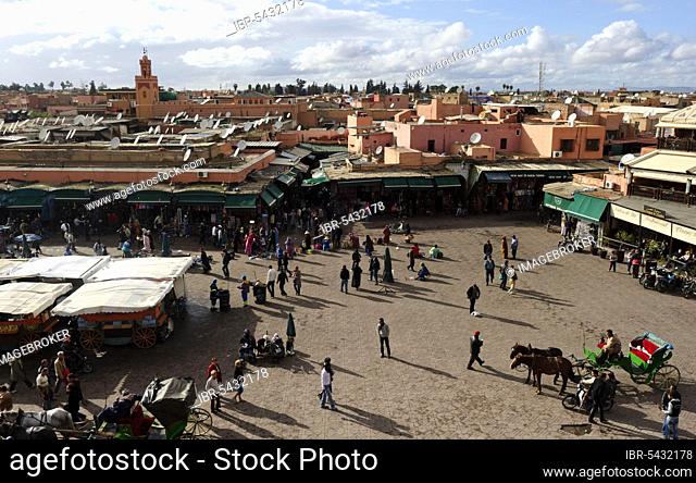 Morocco, Djemaa El Fna Square Marrakech, Africa