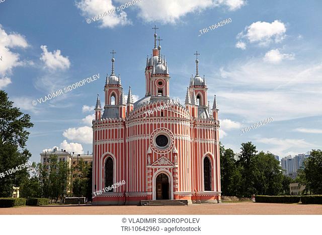 Chesme church. Church of St John the Baptist. St Petersburg. Russia