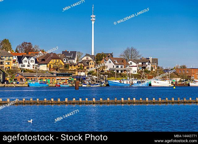 Port of Kappeln on the Schlei, Schleswig-Holstein, Germany