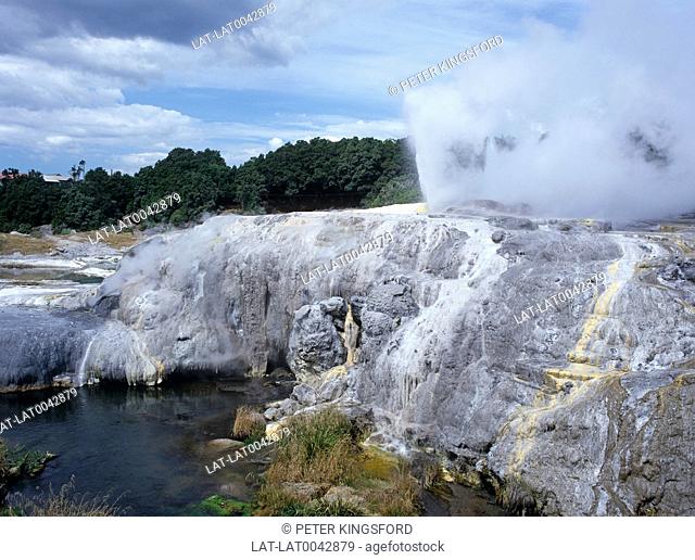 Rotorua is known for its geothermal activity, with number of geysers, notably the Pohutu Geyser at Whakarewarewa, and hot mud pools located in and around the...