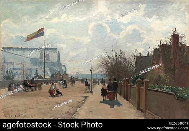 The Crystal Palace, 1871. Creator: Camille Pissarro