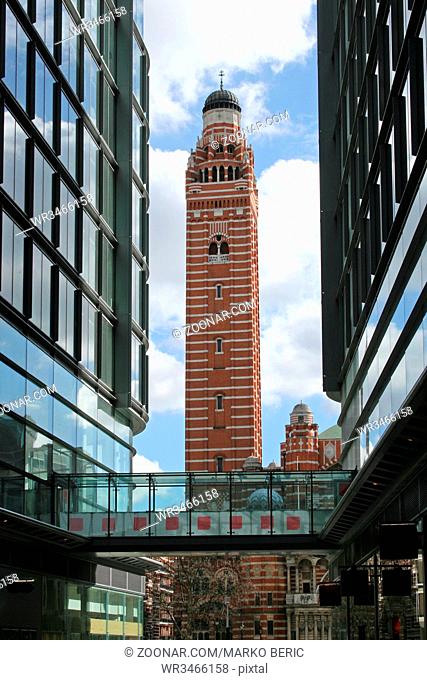 Westminster Cathedral Bell Tower Structure in London UK