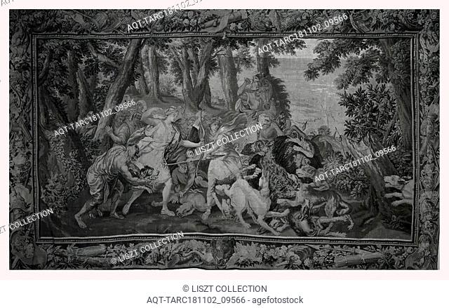 Atalanta and Meleager attack Calydonian boar