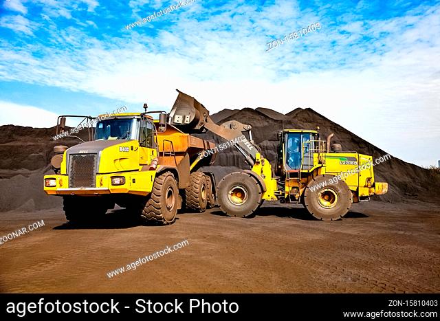 Johannesburg, South Africa - April 20 2012: Manganese Mining and Equipment