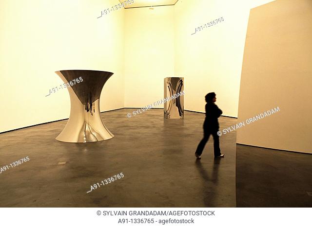 Spain, Basque Country, Bilbao, Guggenheim Museum, exhibition of indian artist Anish Kapoor
