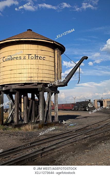 Antonito, Colorado - The Cumbres & Toltec Scenic Railroad  The narrow-gauge railroad runs coal-burning steam engines from Antonito to Chama, New Mexico