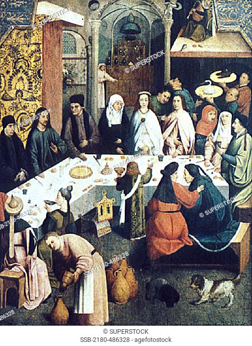 The Marriage Feast at Cana Hieronymus Bosch ( ca. 1450-1516 Netherlandish) Oil on panel Museum Boijmans Van Beuningen, Rotterdam, Netherlands
