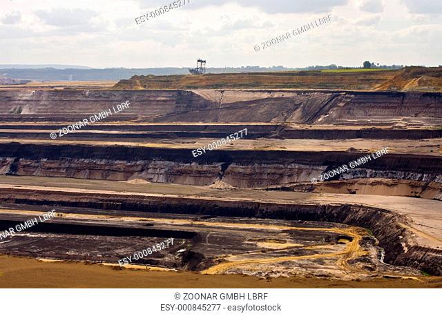 Open-pit lignite mining in Germany