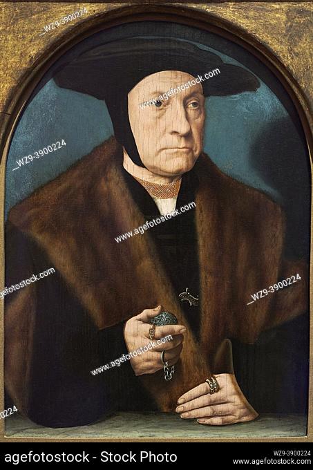 Bartholomäus Bruyn the Elder (1493-1555). Portrait of a Man from the Weinsberg Family. ca. 1538-1539. Oil on panel. 35 x 25. 5 cm.