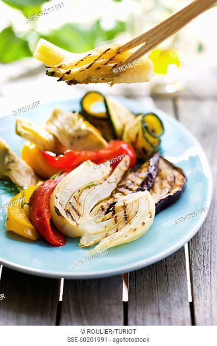 Mixed grilled vegetables