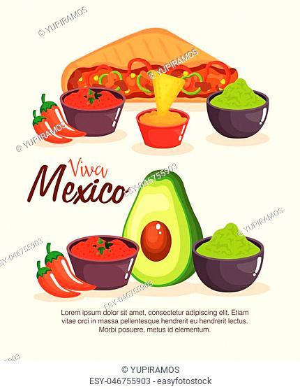 delicious mexican food icons vector illustration design