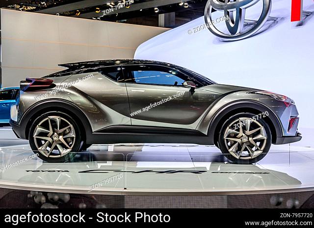 FRANKFURT - SEPT 2015: Toyta C-HR Concept presented at IAA International Motor Show on September 20, 2015 in Frankfurt, Germany