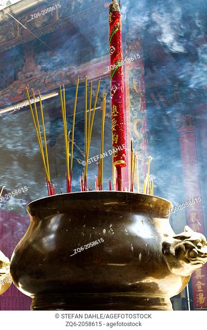 Incense Sticks in the Temple Thien Hau in Ho Chi Minh City, Vietnam
