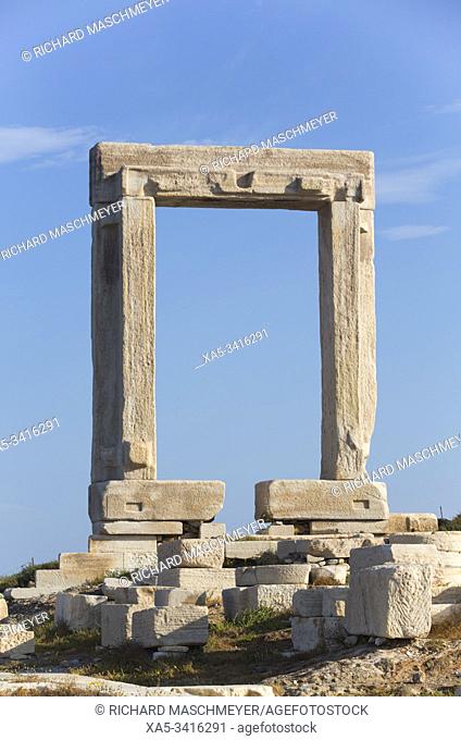 Temple of Apollo (Portara), Hora (or Chora), Naxos Island, Cyclades Group, Greece
