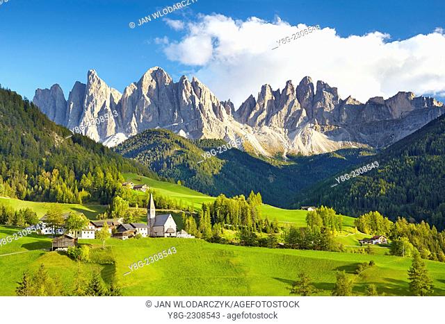 Santa Maddalena, Val Di Funes, Dolomites, Italy