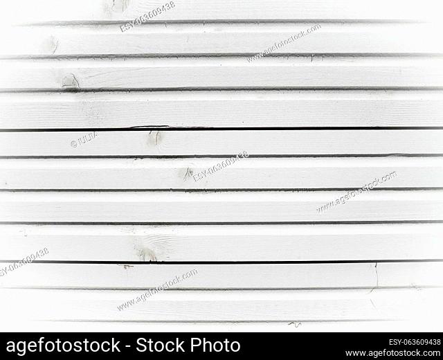 Old vintage wood in white and blue with horizontal planks. Wooden grunge background. Shabby chic French provence style. Boards as a background