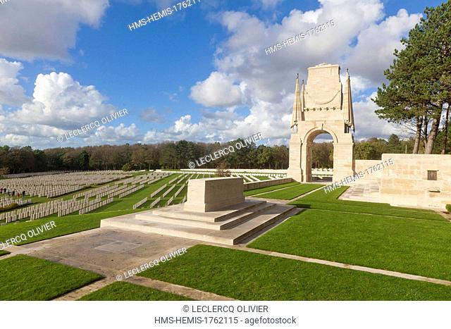 France, Pas de Calais, Etaples, british military cemetery from World War I