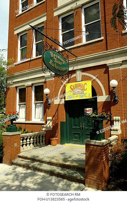 Utica, NY, New York, The Matt Brewing Company, Saranac, brewery tours entrance