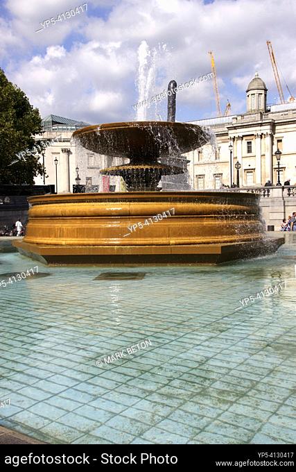 Fountain at Trafalgar Square London