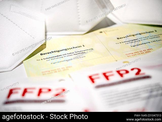 A warrant of the german government for FFP2 masks in Oldenburg (Germany), 31 January 2021. - Oldenburg/Niedersachsen/Deutschland
