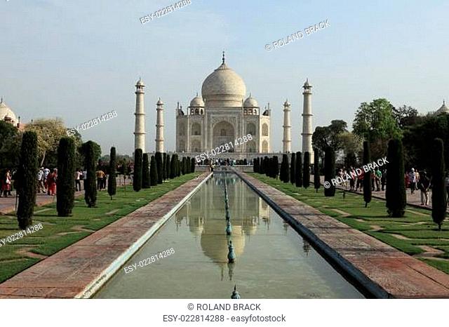 Das Taj Mahal in Agra Indien