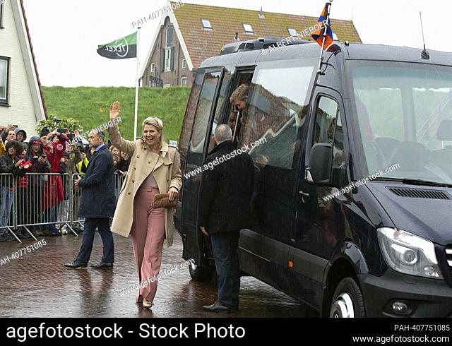 King Willem-Alexander and Queen Maxima of the Netherlands at Texel, on May 09, 2023, for a regional visit to the Waddeneilanden Photo: Albert Nieboer /...