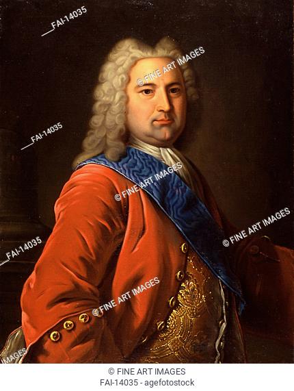 Portrait of Ernst Johann von Biron (1690-1772), Duke of Courland and Semigallia and regent of the Russian Empire. Anonymous . Oil on canvas. Rococo